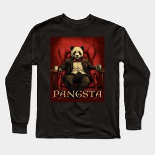 Gangsta Panda Pangsta Long Sleeve T-Shirt